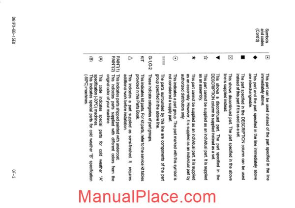 komatsu d61px 15e0 parts book page 3