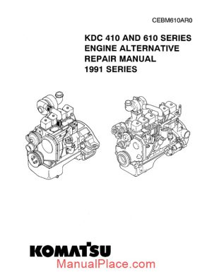 komatsu engine 610 workshop manuals 1 page 1