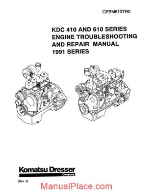 komatsu engine 610 workshop manuals 3 page 1