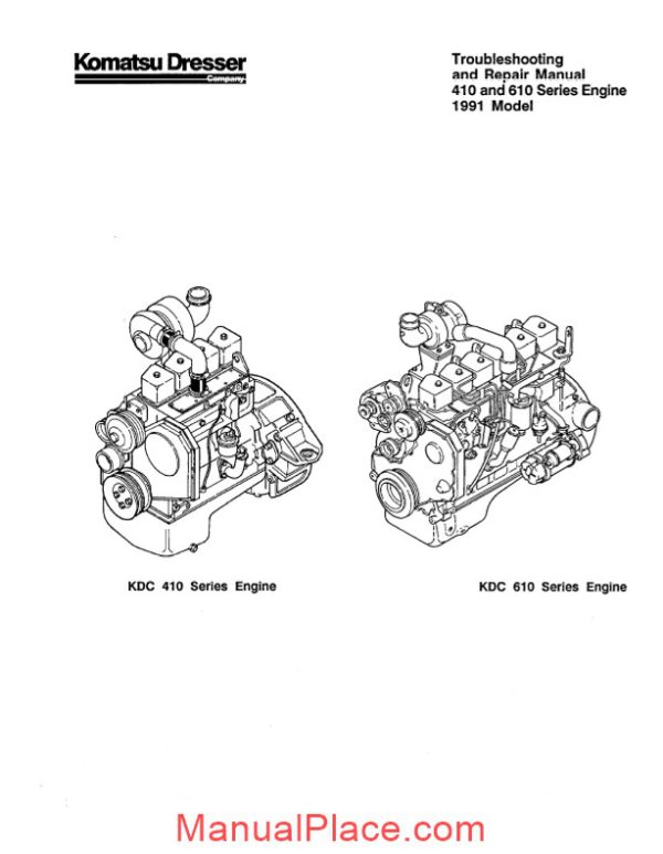 komatsu engine 610 workshop manuals 3 page 3