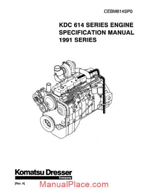 komatsu engine 614 workshop manuals 2 page 1