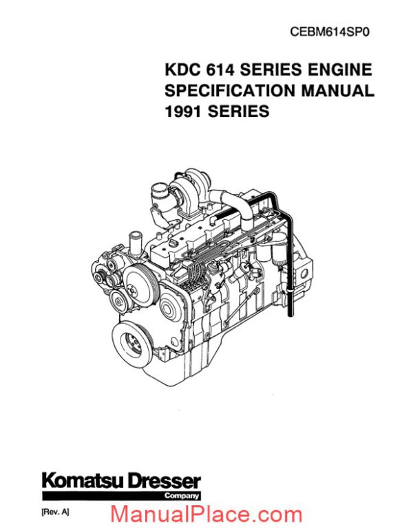 komatsu engine 614 workshop manuals 2 page 1