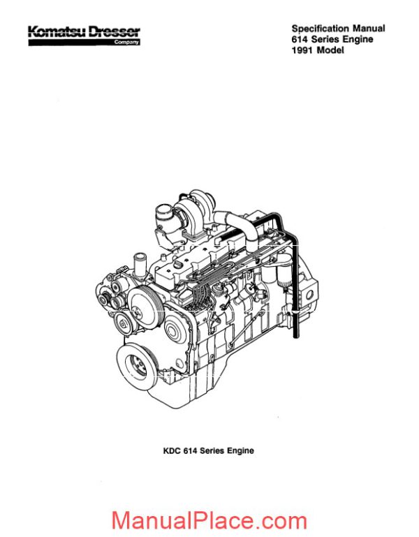 komatsu engine 614 workshop manuals 2 page 3