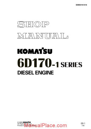 komatsu engine 6d170 1 workshop manuals 1 page 1