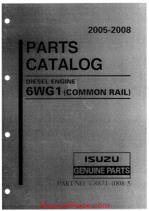 komatsu engine 6wg1 common rail 2005 2008 parts catalog 2 page 1