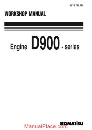 komatsu engine d963 workshop manuals page 1