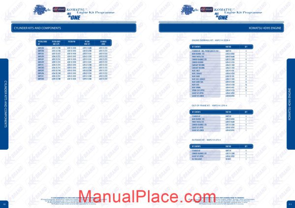 komatsu engine kit programme all in one page 2