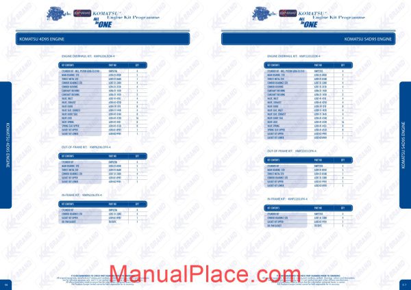 komatsu engine kit programme all in one page 4