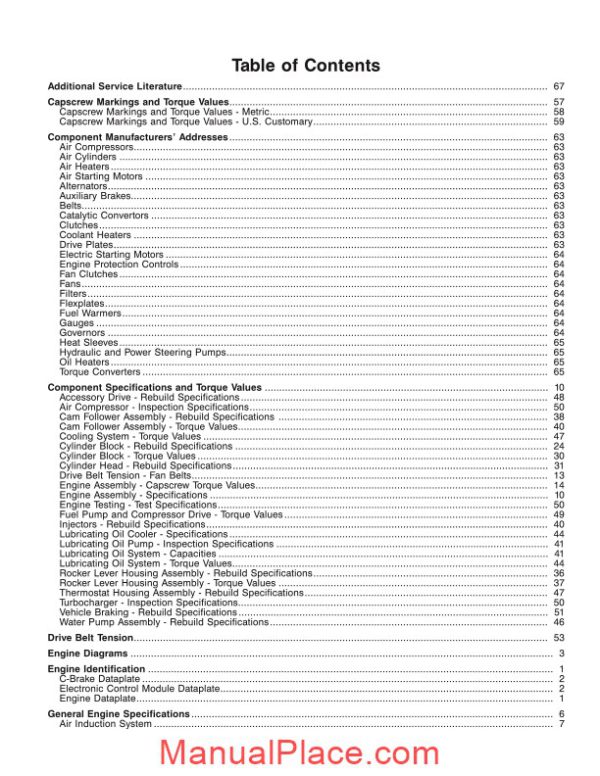 komatsu engine nta 14 workshop manuals 1 page 3