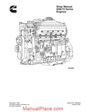 komatsu engine qsk19 workshop manuals 2 page 1