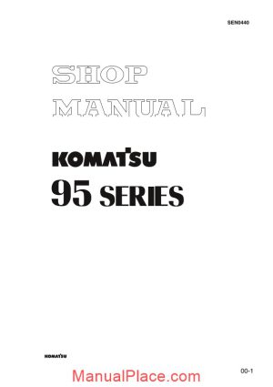 komatsu engine s4d95lwe 5 workshop manuals page 1