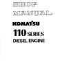 komatsu engine s6d110 1 workshop manuals page 1