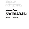 komatsu engine sa6d140 h 1 workshop manuals page 1