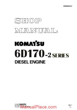 komatsu engine saa6d170 2 workshop manuals page 1