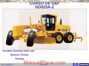 komatsu grader gd825a 2 full course maintenance and security page 1