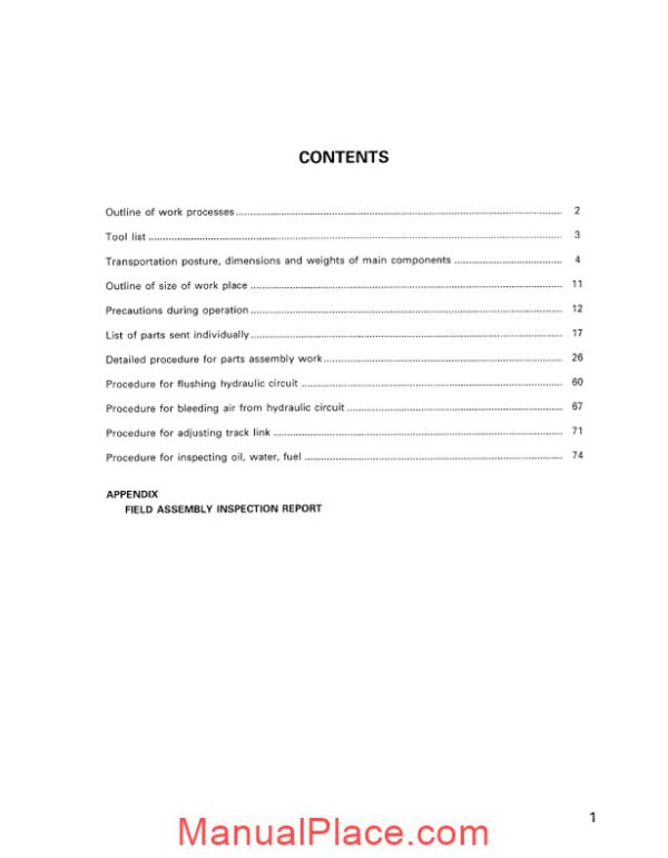 komatsu hydraulic excavator pc1100 6 shop manual page 2