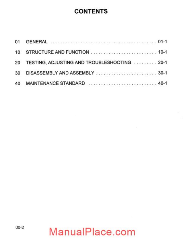 komatsu hydraulic excavator pc150 6k shop manual 25k14413 page 2