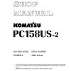 komatsu hydraulic excavator pc158us 2 shop manual page 1