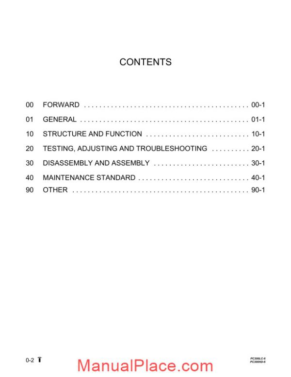 komatsu hydraulic excavator pc300hd 6 shop manual page 2