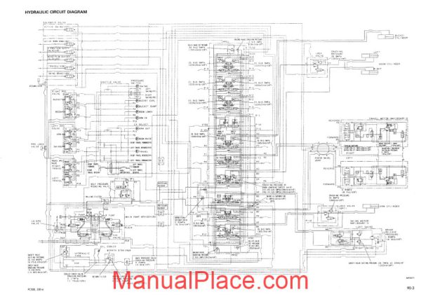 komatsu pc300 6 hydraulic and electronic circuit diagrams page 1