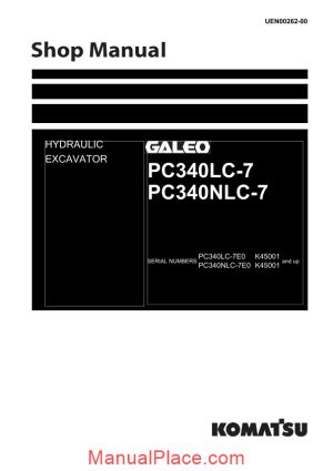 komatsu pc340lc 340nlc 7 shop manual page 1