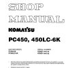komatsu pc450 450lc 6k shop manual page 1
