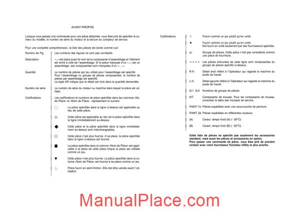 komatsu pc55 mr 3 parts book page 3