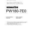 komatsu pw180 7e0 shop manual page 1