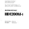 komatsu rigid dump trucks hd1200m 1 shop manual page 1