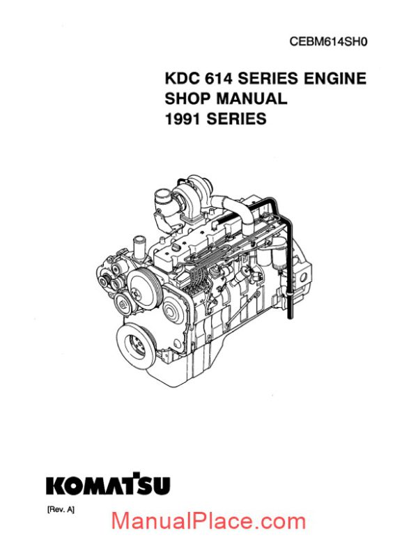 komatsu shop manual of 614 series engine page 1