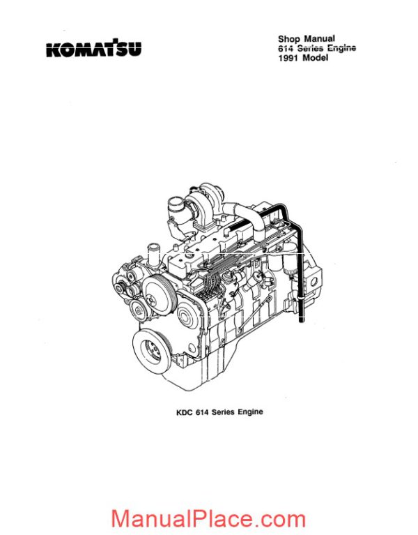 komatsu shop manual of 614 series engine page 3