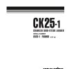 komatsu skid steer loaders ck25 1 shop manual page 1