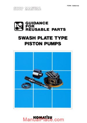 komatsu swash plate type piston pumps page 1