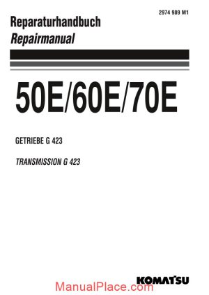 komatsu transmission gear 50e 60e 70e repair manual page 1