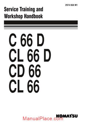 komatsu trash compactors cd66 1 workshop manuals page 1