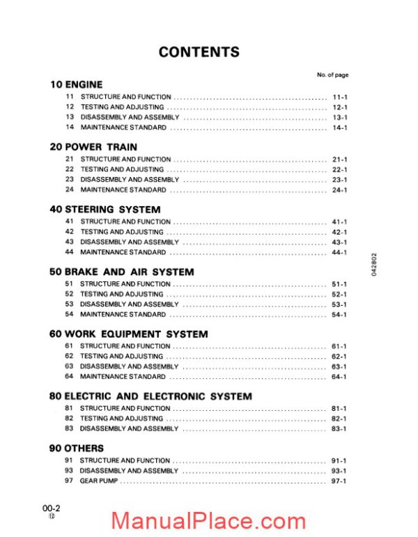 komatsu wheel loaders wa800 1 shop manual page 2