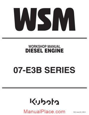 kubota 07di e3b series diesel engine page 1