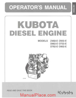 kubota d902 engine workshop manual page 1