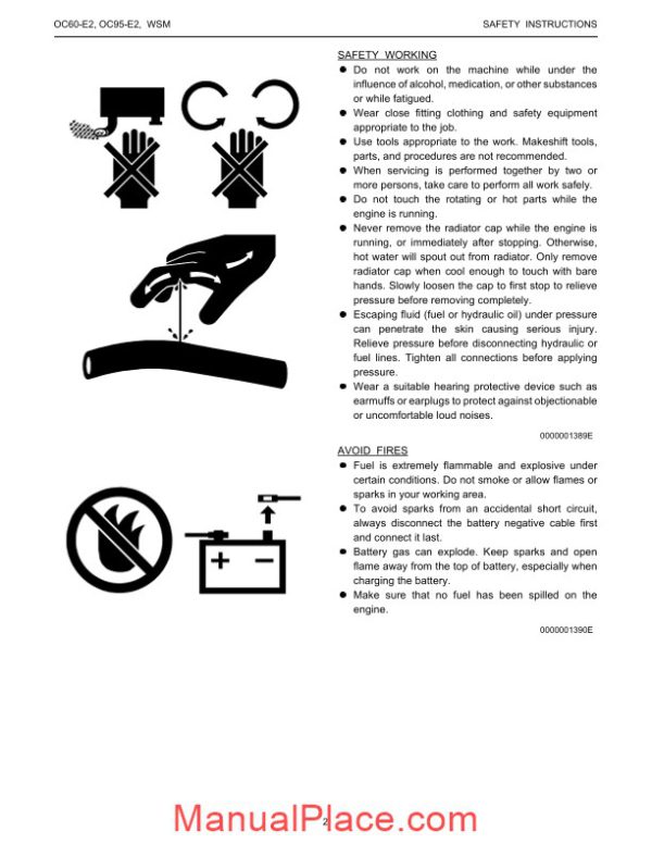 kubota diesel engine oc60 e2 oc95 e2 workshop manual 2 page 4