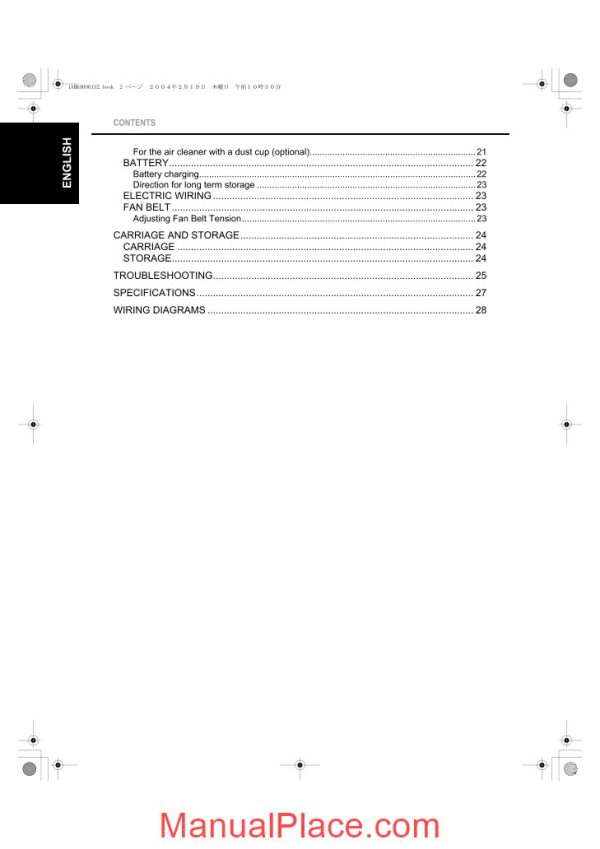 kubota diesel engine operation s manual page 3