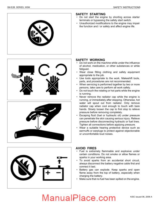 kubota diesel engine sm e2b series workshop manual 2 page 4