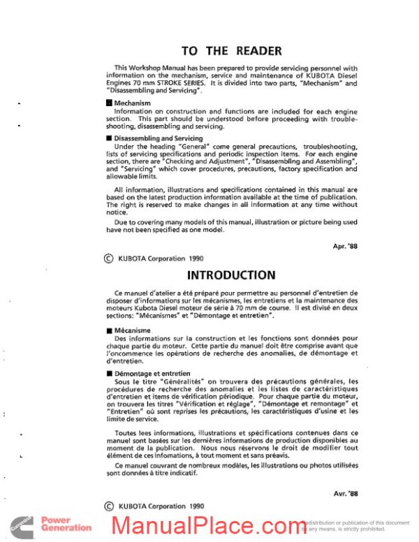 kubota engine manual 70 mm stroke series wsm page 3