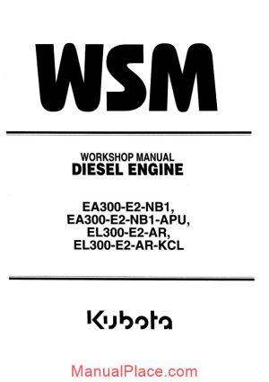 kubota engine work shop manual el 300 page 1