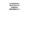 kubota engine z600 bbs parts manual page 1