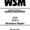 kubota excavator u15u15 3 workshop manual page 1