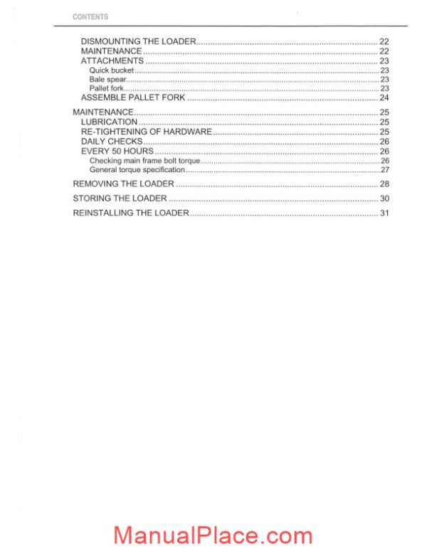 kubota front loader la series operation manual page 3