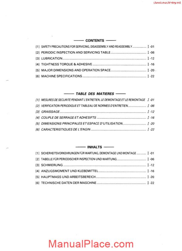 kubota kh series workshop manual page 4