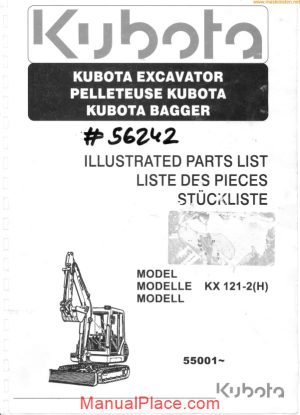 kubota kx121 2 partslist en sec wat page 1