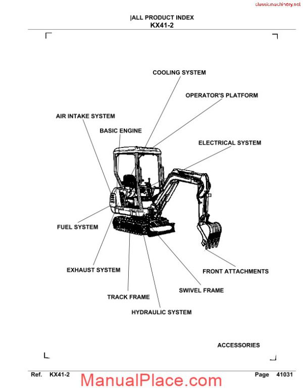 kubota kx41 2 parts manual page 2