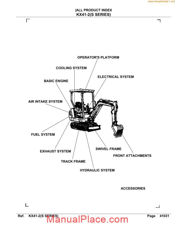 kubota kx41 2 s series parts sec wat page 2